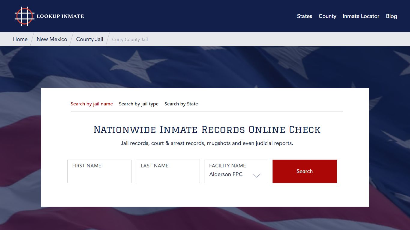 Curry County Jail in New Mexico - Lookup Inmate